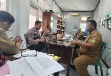 GIAT ANGGOTA PATROLI MEMBERIKAN HIMBAUAN AGAR TETAP JAGA KEAMANAN