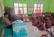 Bhabinkamtibmas Desa Ciomas Sosialisasikan Anti Perundungan dan Disiplin kepada Pelajar SD Negeri 2 Ciomas