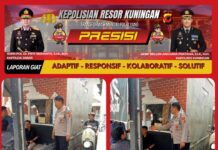 Bhabinkamtibmas Polsek Ciwaru Sampaikan Himbauan Kamtibmas kepada Warga untuk Menjaga Keamanan Lingkungan