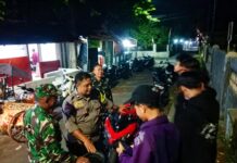 Polsek Ciawigebang Bersama Koramil Laksanakan Patroli KRYD Malam Hari Saat Nobar Final Piala Presiden 2026