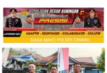 PERSONEL POLSEK CIWARU LAKSANAKAN SIAGA MAKO, WUJUD KESIAPSIAGAAN DALAM MEMBERIKAN PELAYANAN KEPADA MASYARAKAT