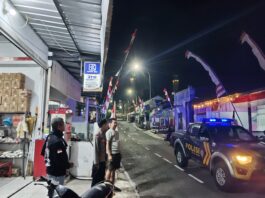 PATROLI MALAM POLSEK SUBANG CEGAH GANGGUAN KAMTIBMAS DAN C3.