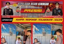 Patroli Siang, Personel Polsek Ciwaru Sambangi Warga Sampaikan Imbauan Kamtibmas