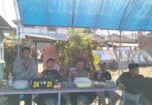 Bhabinkamtibmas Desa Kapandayan Amankan Turnamen Bola Voli Putri di Desa Kapandayan