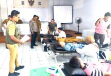 Kapolsek Pancalang Hadiri Donor Darah Rutin PMI Kabupaten Kuningan, Dukung Ketersediaan Stok Darah bagi Masyarakat
