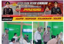 Kanit Propam Polsek Ciwaru Monitoring Kegiatan Rikes di Desa Binaan