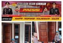 Kapolsek Ciwaru Bersama Kanit Propam Laksanakan Kegiatan Sambang dan Koordinasi