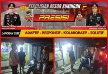 Kanit Samapta Polsek Ciwaru Laksanakan Patroli Malam, Jaga Situasi Kamtibmas Tetap Kondusif