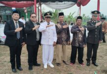 Kapolsek Ciawigebang Hadiri Upacara HUT ke-81 Kemerdekaan RI Tingkat Kecamatan Cipicung