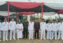 Perkuat Semangat Nasionalisme, Kapolsek Ciawigebang Ikuti Upacara HUT ke-81 Kemerdekaan RI Tingkat Kecamatan Cipicung