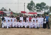 Jaga Semangat Nasionalisme, Kapolsek Ciawigebang Hadiri Upacara HUT ke-81 Kemerdekaan RI Tingkat Kecamatan Cipicung