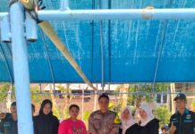 Bhabinkamtibmas Desa Kapandayan Monitoring Lomba HUT ke-81 Kemerdekaan RI di Dusun Manis