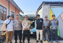 Personel Polsek Ciawigebang Hadir Amankan Final Turnamen EIGHTFEO RESIK CUP 2026 di Muncangela