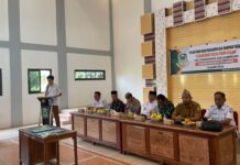 Pelantikan Perangkat Desa Pamijahan Berlangsung Khidmat, Kapolsek Ciawigebang Hadir