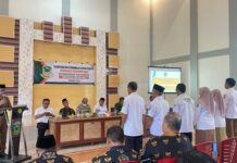 Sinergitas Polri dan Pemerintah Desa, Kapolsek Ciawigebang Hadiri Pelantikan Perangkat Desa Pamijahan