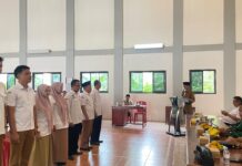 Kapolsek Ciawigebang Hadiri Pengambilan Sumpah Jabatan Kasi Kesejahteraan Desa Pamijahan