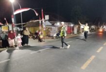 Bhabinkamtibmas Desa Sidaraja Amankan Peringatan Maulid Nabi Muhammad SAW 1448 H