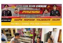 Patroli Malam Polsek Ciwaru Sambangi Warga, Wujudkan Kamtibmas Kondusif