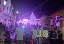 Pawai Ta’aruf Maulid Nabi Muhammad SAW 1448 H Dikawal Bhabinkamtibmas dan Babinsa Desa Cipicung