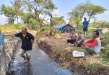 Dukung Ketahanan Pangan, Bhabinkamtibmas Desa Kapandayan Sambangi Petani Binaan