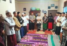 Bhabinkamtibmas Desa Kapandayan Hadiri Tahlilan Hari Ke-7 Warga Binaan
