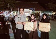 Dukung Kegiatan Positif Pelajar, Bhabinkamtibmas Hadiri PERJUSA di SD Negeri Kapandayan