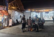 Bhabinkamtibmas Polsek Ciwaru Laksanakan Patroli dan Himbauan Kamtibmas