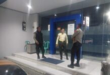 Polsek Kramatmulya Laksanakan Patroli Malam Saat Antisipasi tindak kriminalitas dan Gangguan Kamtibmas Sambangi Security Bank BRI Unit Kramatmulya