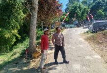 Piket Polsek Kramatmulya Melaksanakan patroli Siang antisipasi terjadinya Gangguan Kamtibmas dan tindak kriminalitas di Wilayah Hukum