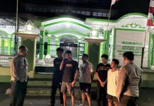 Nihilkan Potensi Kriminalitas Malam, Unit SPKT 2 Polsek Mandirancan Sisir Area Lapangan Bola Mandirancan