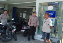 Meredam Potensi Kriminalitas Keuangan, Aipda Johan dan Aipda Budy Sambangi Bank BRI Unit Mandirancan