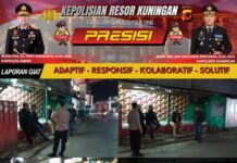 Pengamanan Jalur dan Penjagaan Mako, Polsek Cilimus Pastikan Situasi Tetap Aman