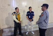 Patroli Objek Vital, Aiptu Aris Sunandar Sampaikan Imbauan Kamtibmas kepada Security