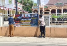 Cegah Karhutla Sejak Dini, Bhabinkamtibmas Desa Cipicung Edukasi Masyarakat Melalui Spanduk Himbauan Kamtibmas