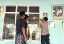 Bhabinkamtibmas Polsek Ciawigebang Sosialisasikan Layanan Polisi 110 di Ponpes Al Ma’muroh