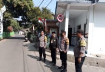 Jaga Kamtibmas, Anggota Polsek Ciawigebang Amankan Peresmian Kampus IAI Al-Ikhlas Kuningan