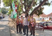 Wujud Pelayanan Prima, Anggota Polsek Ciawigebang Amankan Peresmian IAI Al-Ikhlas Kuningan