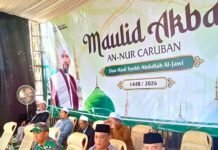 Ipda Lukman Hakim Hadir dan Laksanakan Pengamanan Peringatan Maulid Nabi Muhammad SAW dan Haul Syekh Abdullah Al Jawi di Pondok Pesantren An Nur Caruban Tarikolot