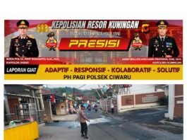 PH Pagi Polsek Ciwaru Hadirkan Pelayanan dan Pengaturan Lalu Lintas