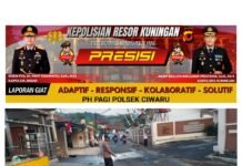 PH Pagi Polsek Ciwaru Hadirkan Pelayanan dan Pengaturan Lalu Lintas