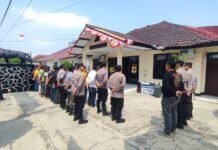 Cegah Kebakaran Hutan dan Lahan, Polsek Ciawigebang Gelar Apel Kesiapsiagaan