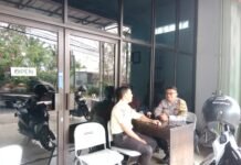 Bhabinkamtibmas Desa Kadurama Ajak Satpam Artha Guna Mandiri Waspadai Pencurian Kendaraan Bermotor