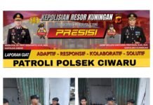 Patroli Polsek Ciwaru Tingkatkan Kamtibmas, Cegah Gangguan Keamanan