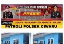 Patroli Polsek Ciwaru Tingkatkan Kamtibmas, Sampaikan Imbauan kepada Masyarakat
