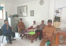Bhabinkamtibmas Koordinasi dengan Aparatur Pemerintah Desa Ciawilor Antisipasi Karhutla