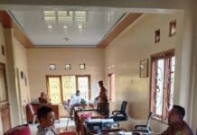 Cegah Karhutla, Bhabinkamtibmas Tingkatkan Koordinasi dengan Perangkat Desa Sidaraja