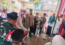 Kapolsek Pancalang Bersama Bhabinkamtibmas Hadiri Peresmian Masjid Walid Abdullah Al-Muajjal Sekaligus Kantor IPHI Desa Pahing Kecamatan Pancalang