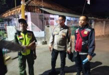 Patroli Malam Polsek Ciwaru Bersama Unsur Pengamanan, Wujudkan Kamtibmas Kondusif