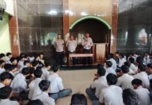 Stop Knalpot Brong dan Kenakalan Remaja, Polsek Ciawigebang Gandeng Satlantas Edukasi Siswa SMK Model Patriot IV Ciawigebang