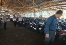 Polsek Ciawigebang Gandeng Satlantas Tertibkan Kendaraan Berknalpot Brong di SMK Model Patriot IV Ciawigebang